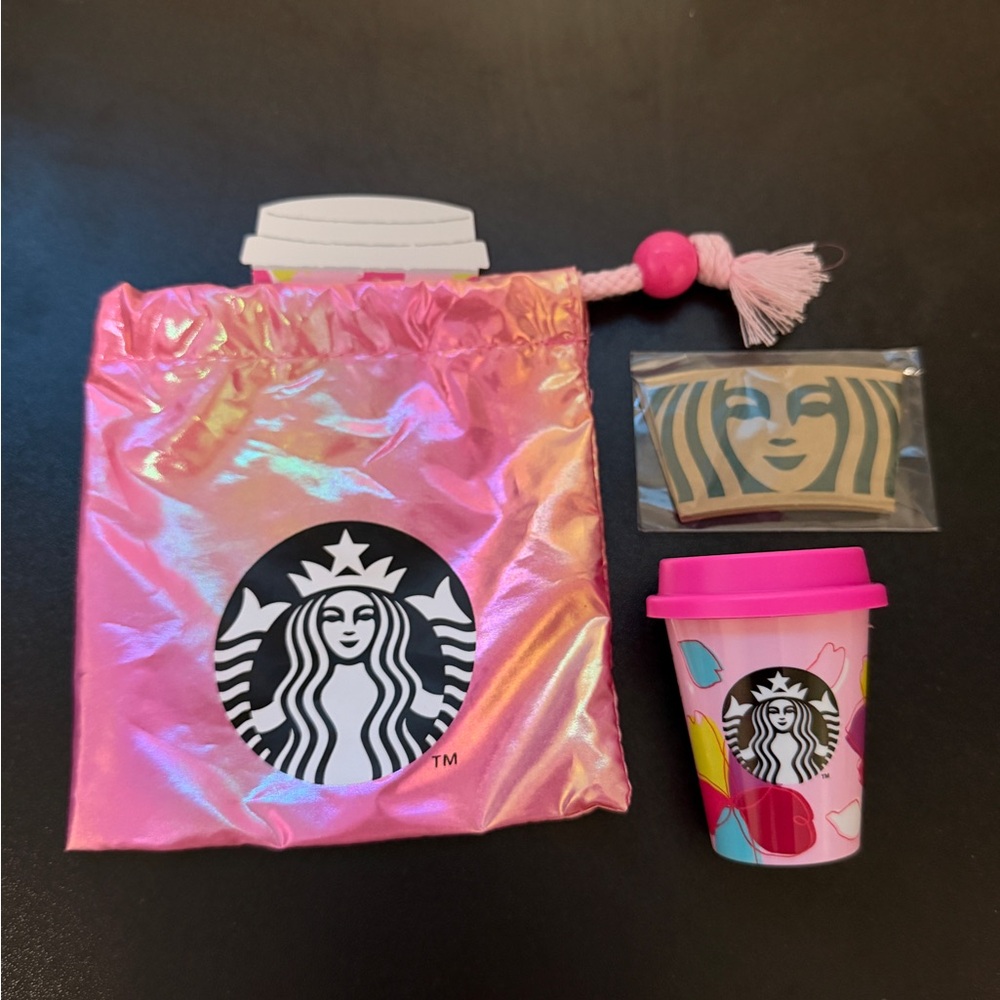 Starbucks Pink Iridescent Mini Cup Set